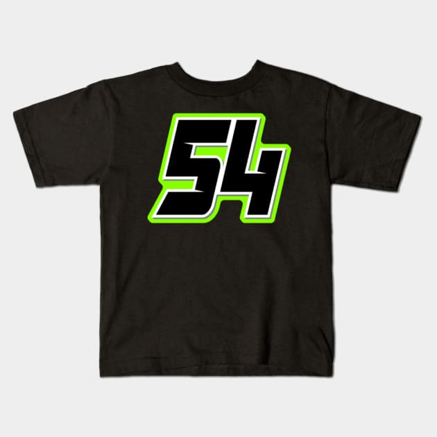 Racing Number 54 Kids T-Shirt by Motor World